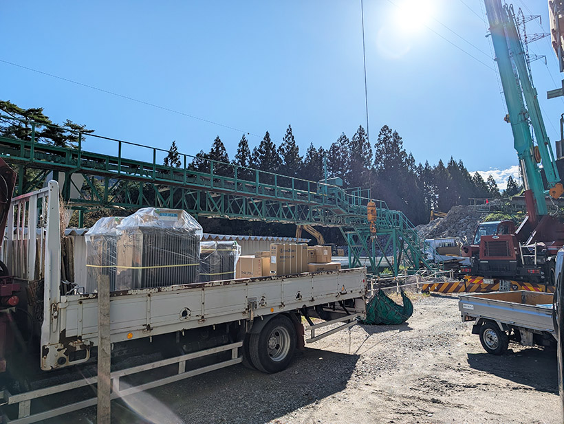 川西電業の益建リバース高圧受電設備更新工事