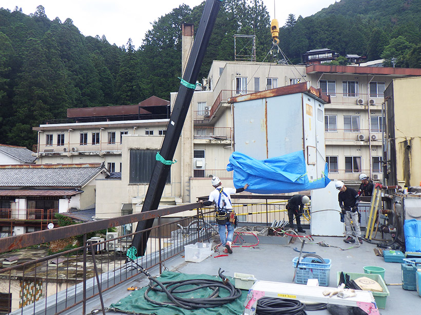 川西電業の紅葉館高圧受電設備更新工事