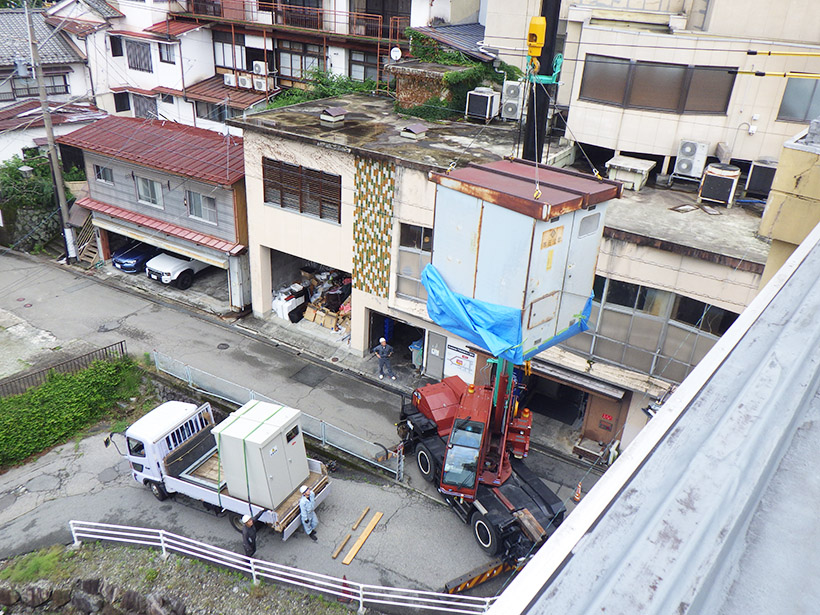 川西電業の紅葉館高圧受電設備更新工事